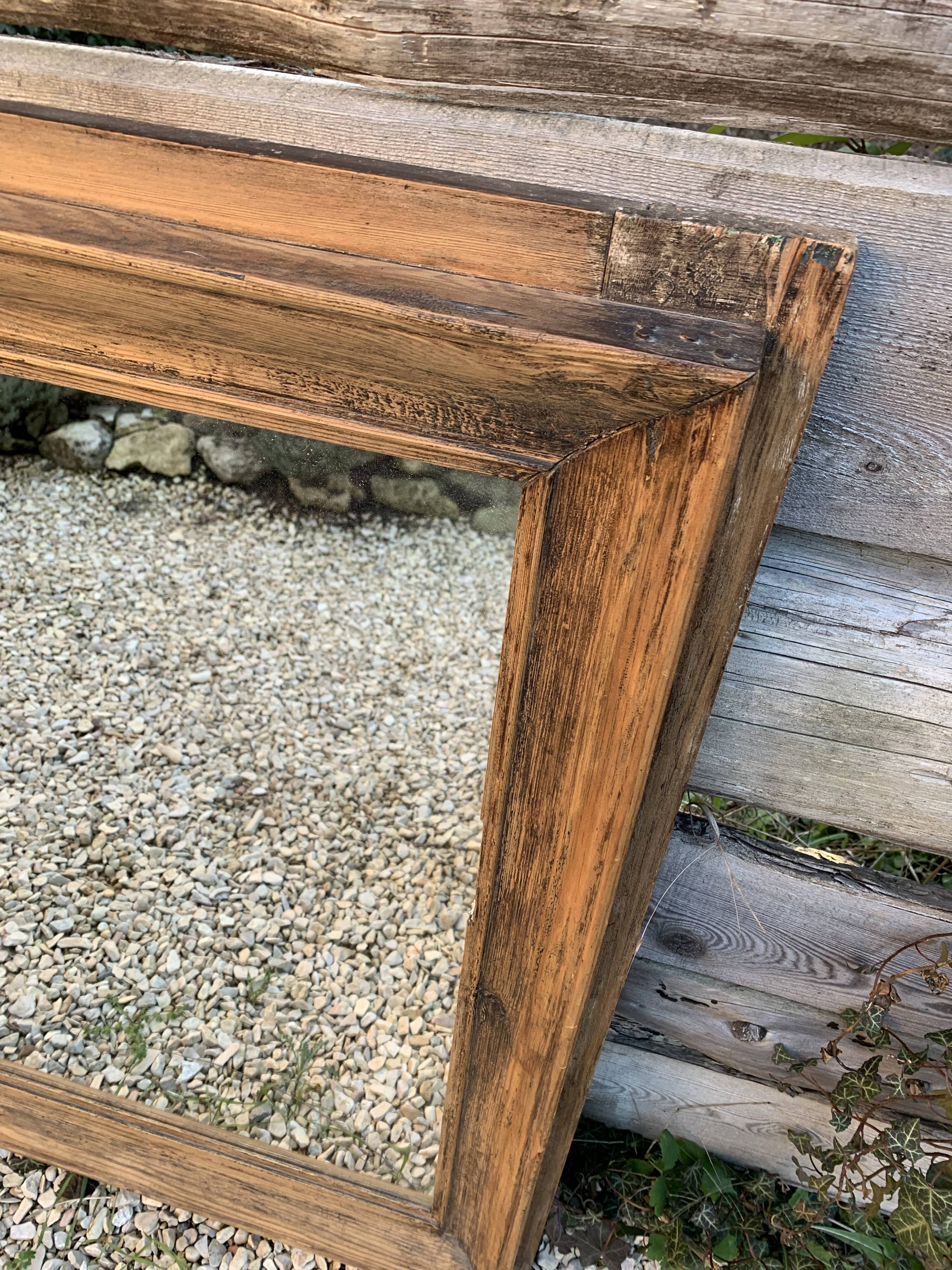 Miroir bois ancien