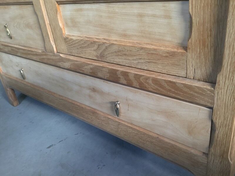 Raw wood hotel cabinet