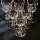 Lot 6 anciens verres a vin porto cristal, Baccarat Modèle Clermont Côtes Plates
