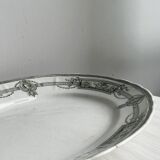 Plat ancien en terre de fer Saint Amand et Hamage