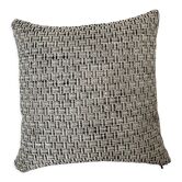 Coussin beige noir blanc motifs géométriques
