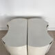 Simon Gavina Italian white lacquered wood  nigthstands, 1970s