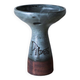 Ceramic pipe holder vase