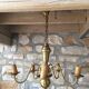 Vintage Dutch brass chandelier 5 branches