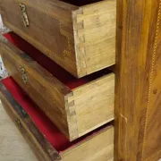 Antique marquetry secretary in Louis XV style – marble top
