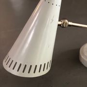 Bauhaus wall lamp in grey metal