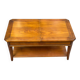Solid wood bar coffee table DASRAS France sliding top storage 1