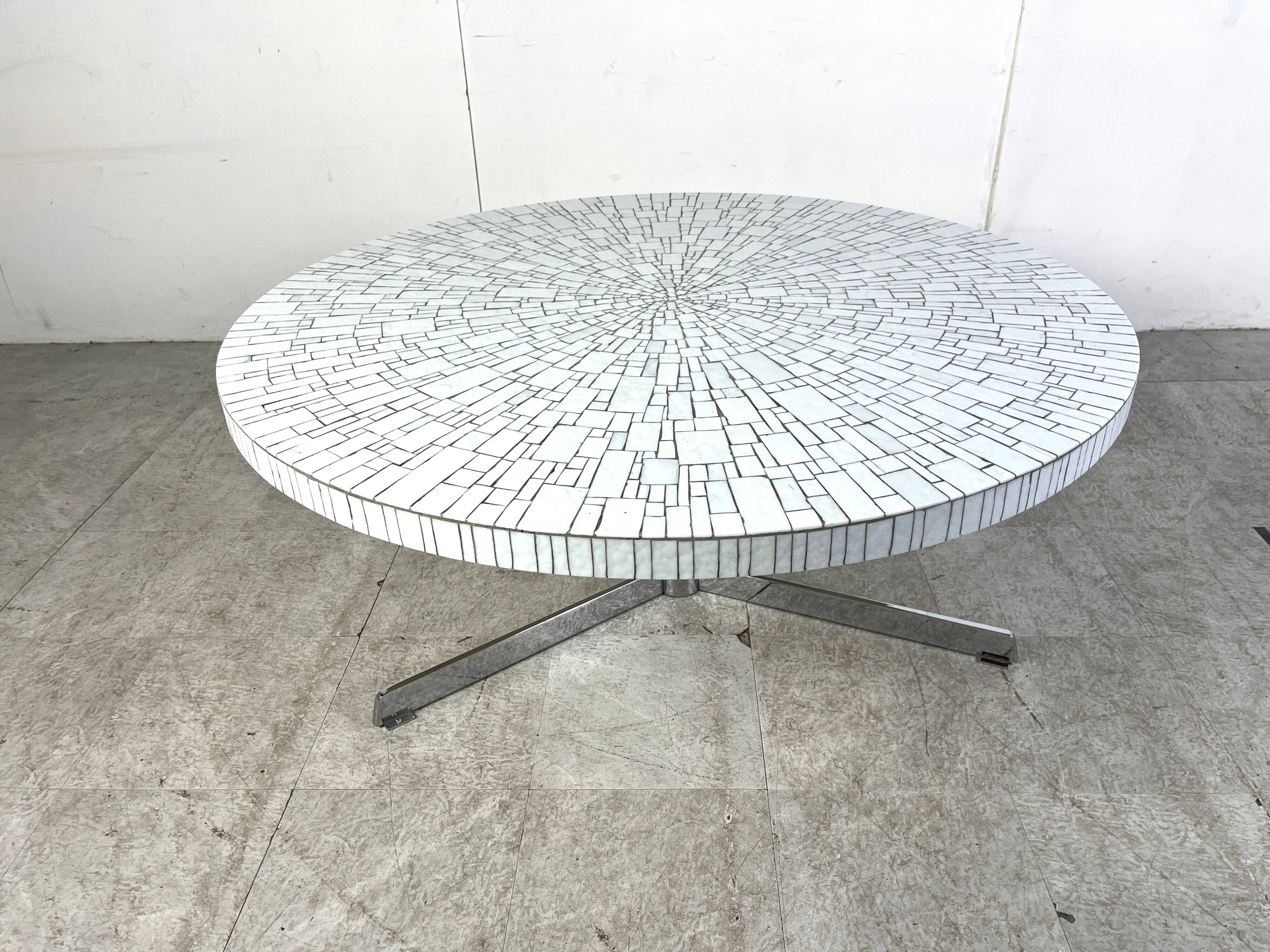 Vintage ceramic mosaic coffee table by Heins Lilienthal, 1960s