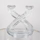 Double candle holder in Vannes crystal