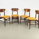 Lot de 4 chaises de salle à manger, années 1960