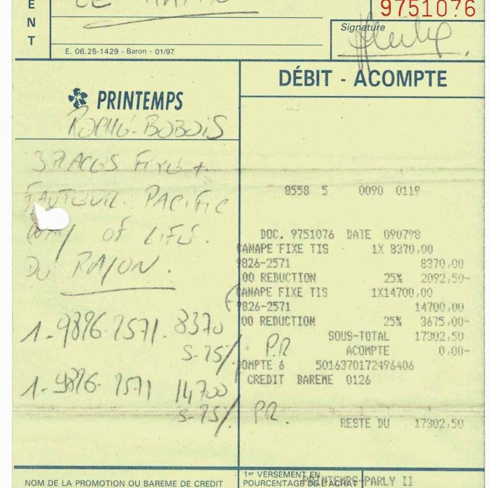 Roche Bobois Pacific Plus sofa and armchair