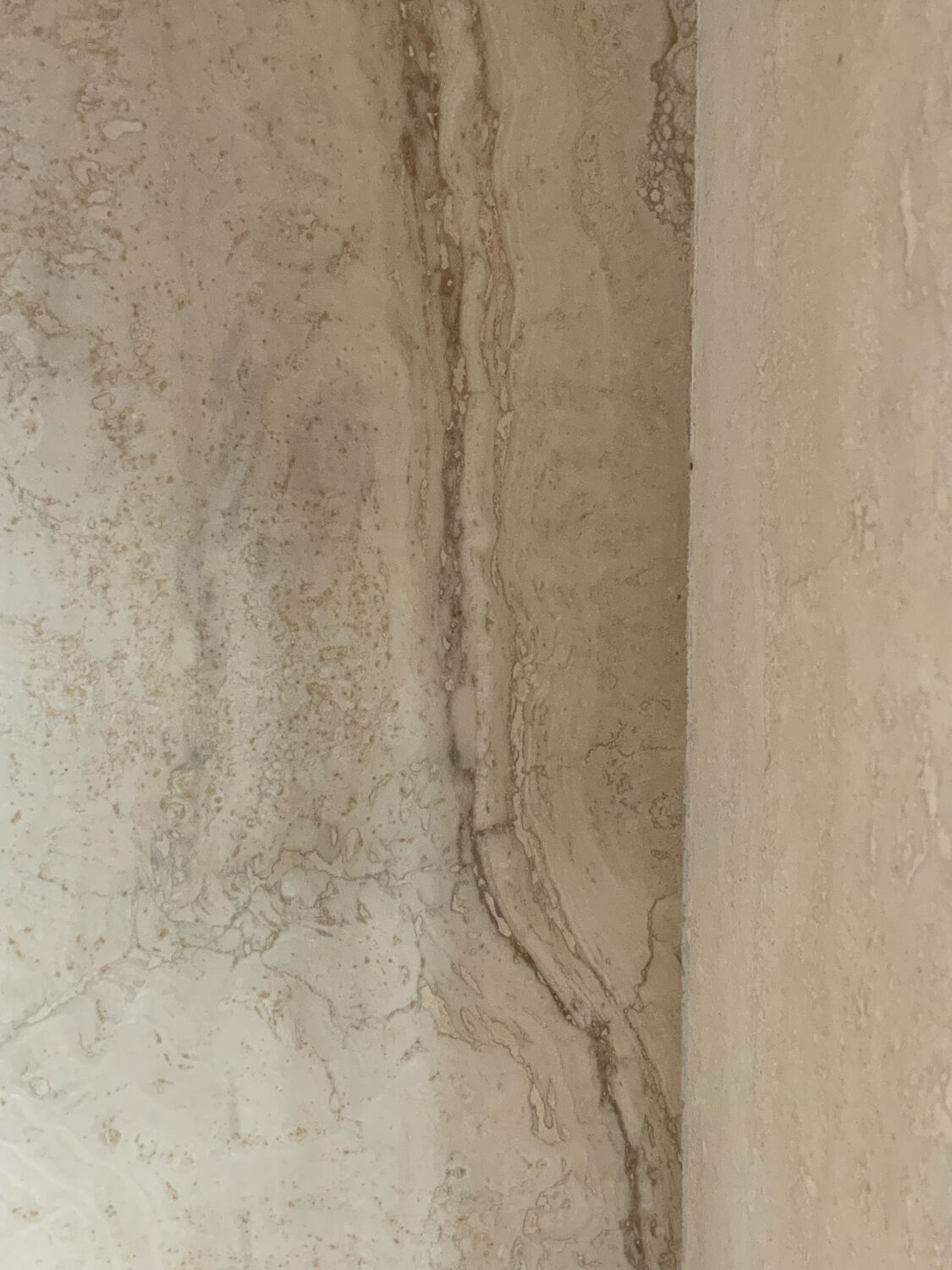 Travertine coffee table