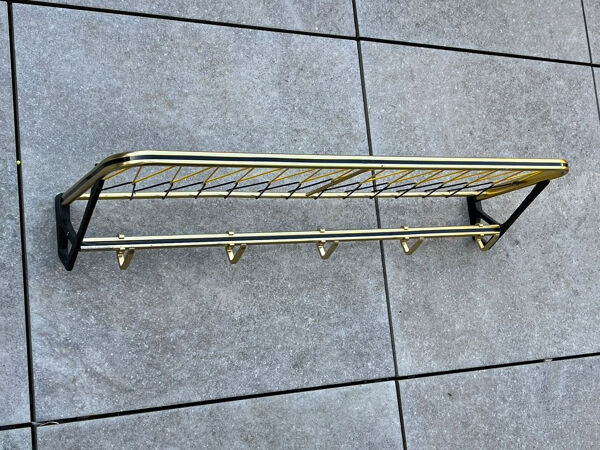 Porte-manteau façon porte-bagage de train l=79 cm