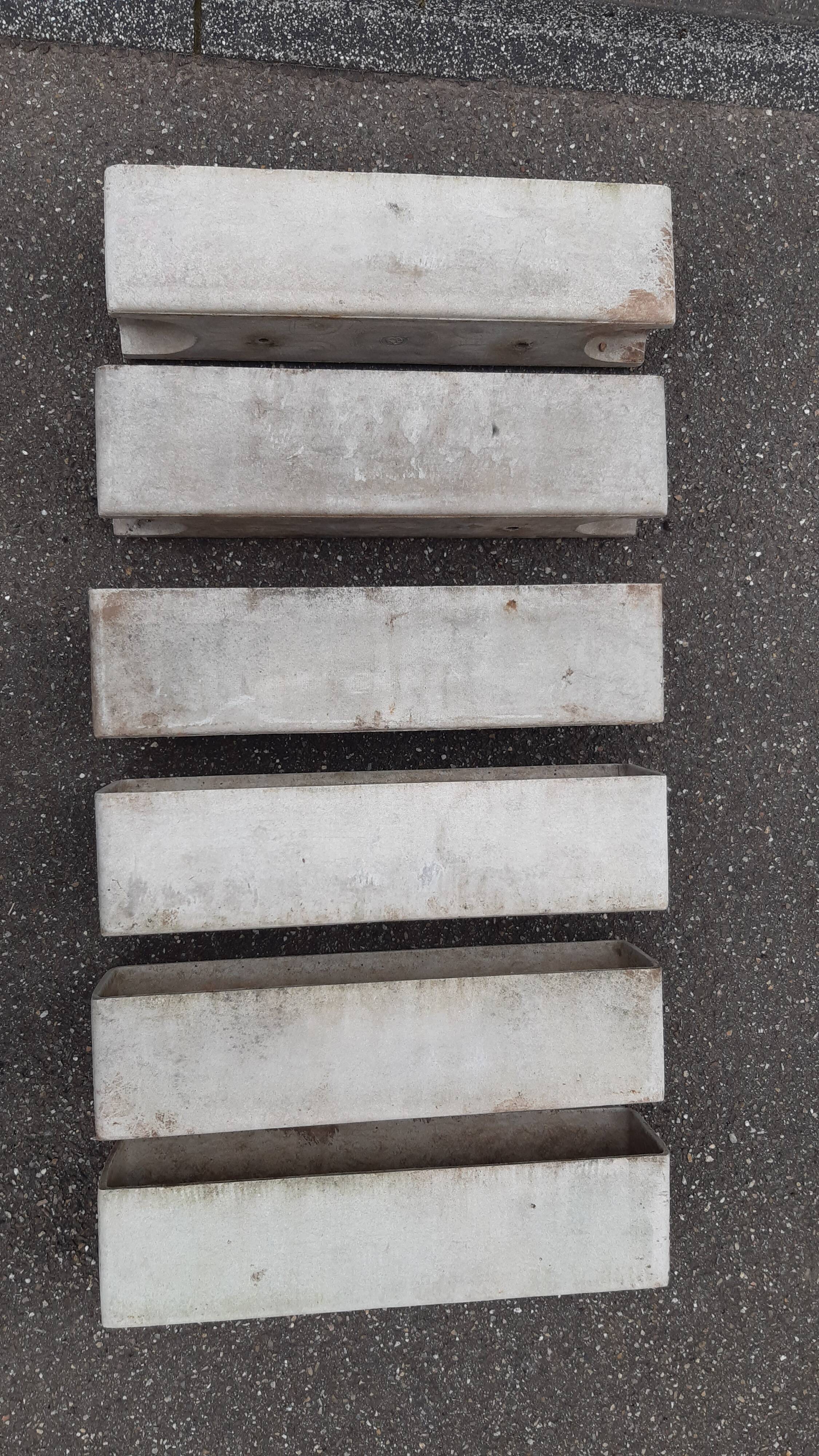 Set of 6 vintage Eternit edition planters