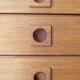70 's teak long chest of drawers 9 drawers Shreiber