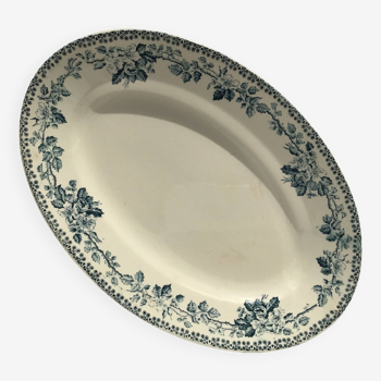 Terre de Fer Guadeloupe Debray gray blue dish