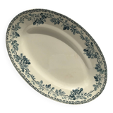 Terre de Fer Guadeloupe Debray gray blue dish