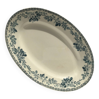 Terre de Fer Guadeloupe Debray gray blue dish