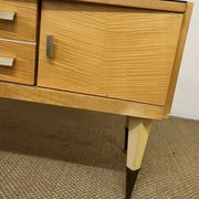 Coiffeuse vintage des années 50 en bois de bouleau
