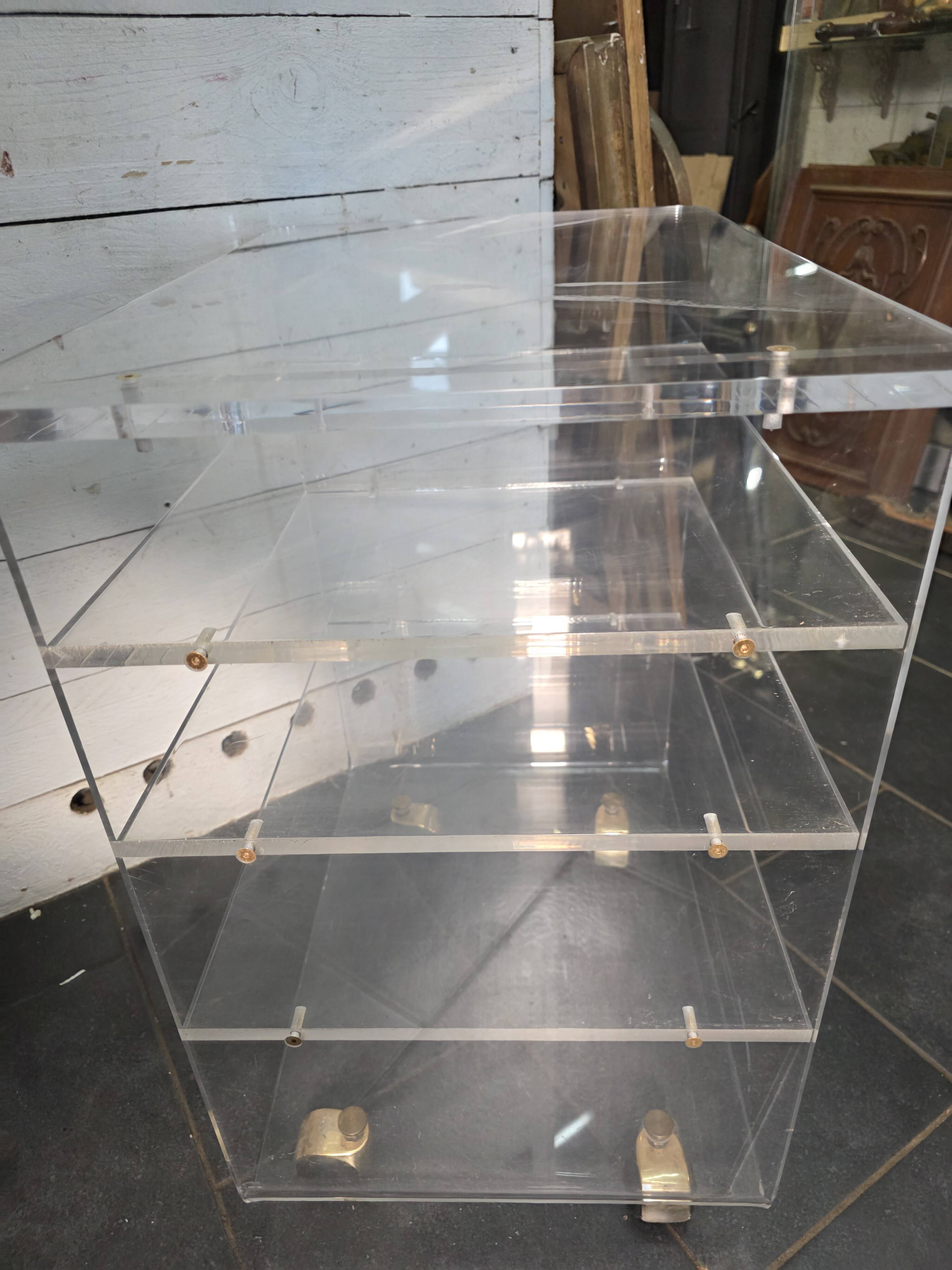 1970s plexiglass Hi-Fi furniture