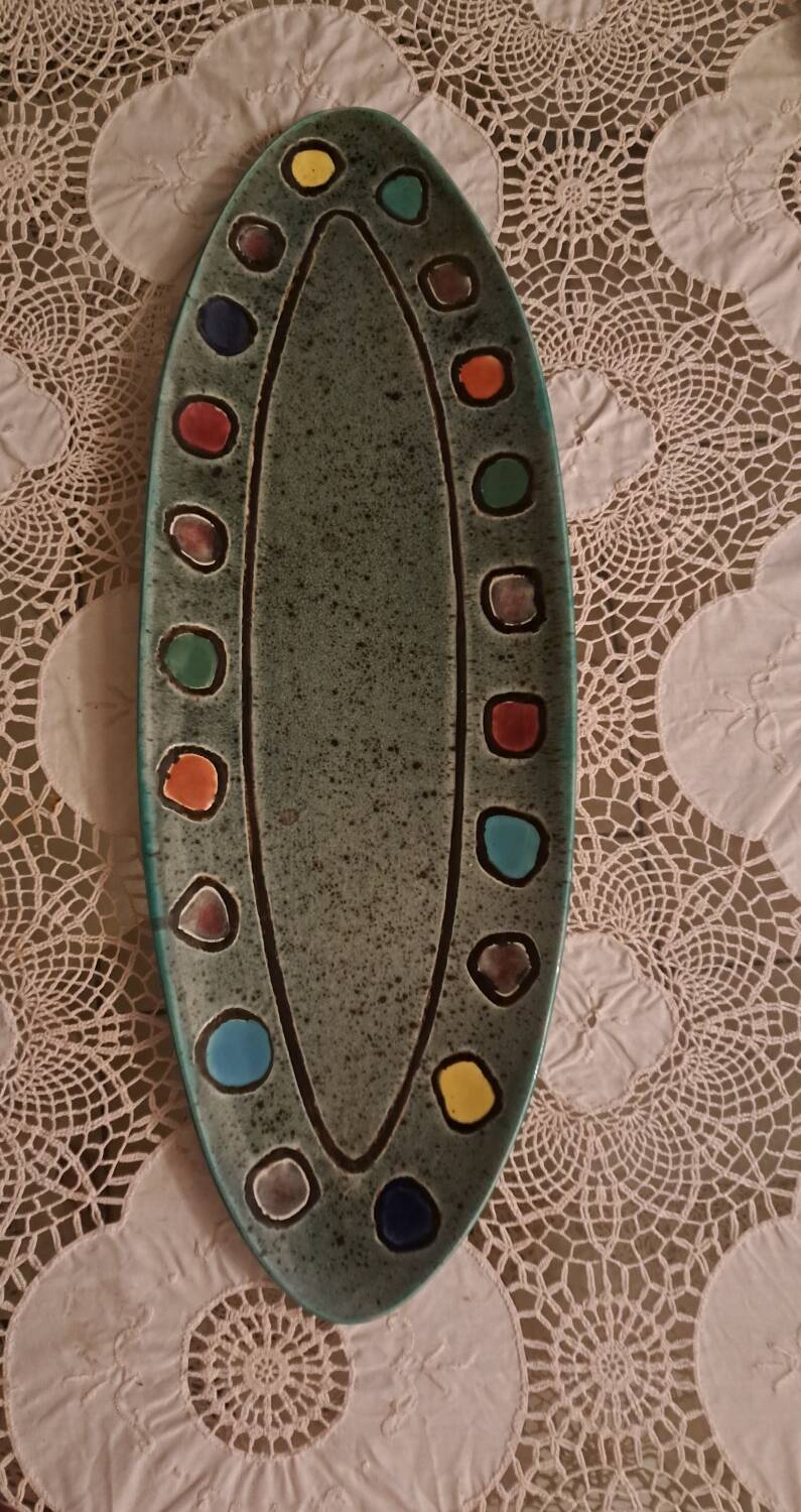 Decorative ceramic dish. Adolf Burkart