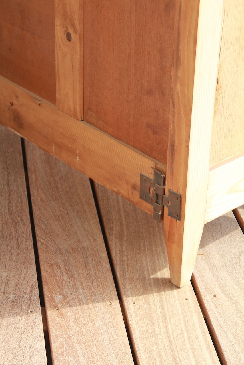 Vintage compass foot bookcase