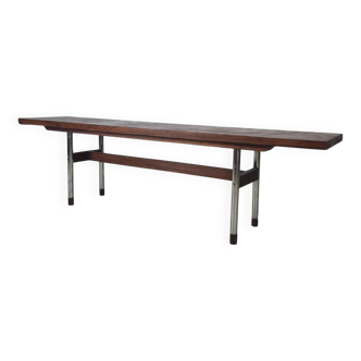 Vintage 1970s design bench in rosewood teak