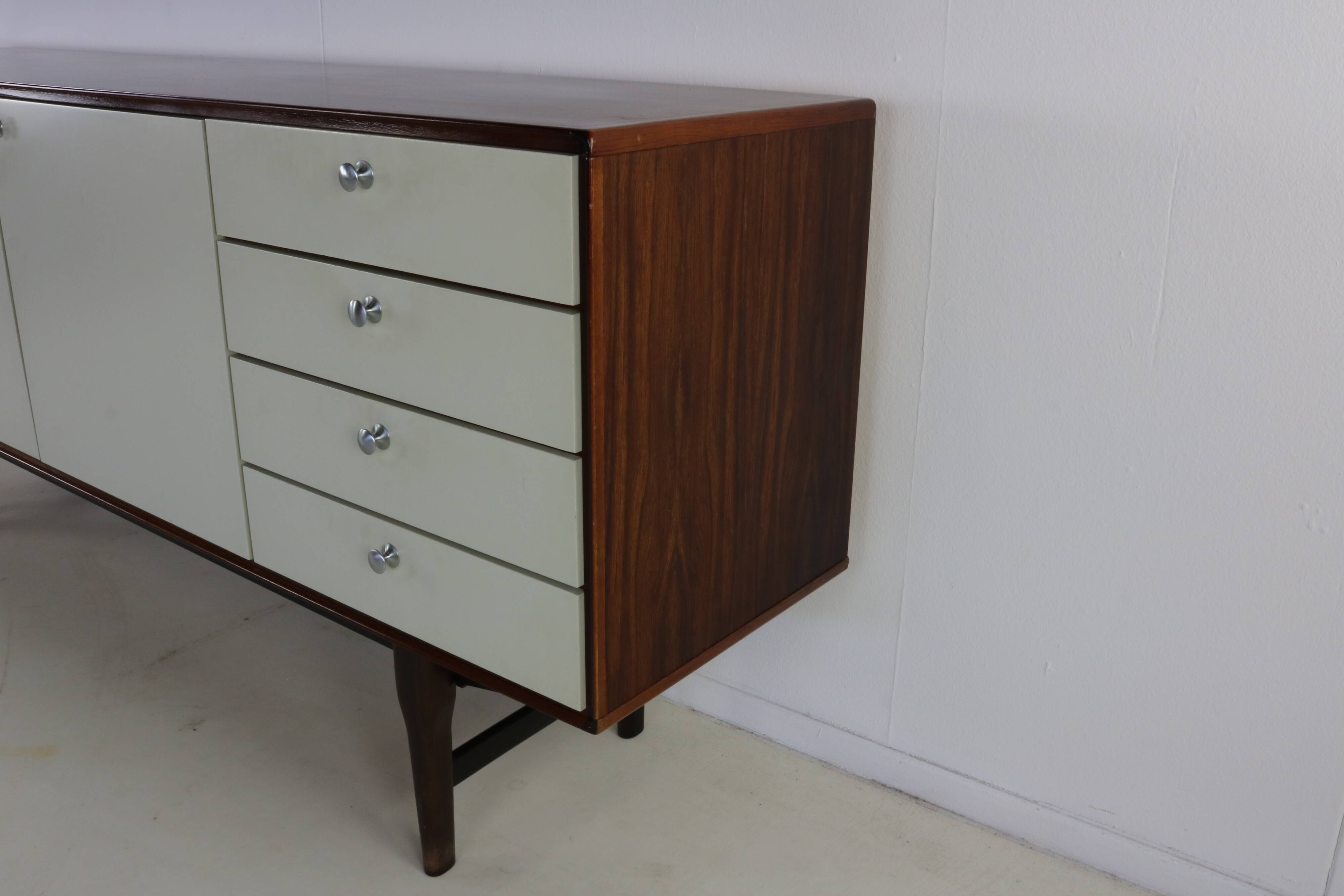 Sixties design rosewood sideboard for Fristho Franeker