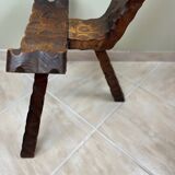 Brutalist tripod stool