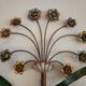 XL Vintage Mid-Century handmade 2 light bouquet wall lamp Italy 1950-1970