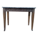 Louis XVI Style Console Table – Carved Oak & Marble Top