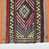 Muticolor Turkish Vintage Kilim Rug, 161x206Cm