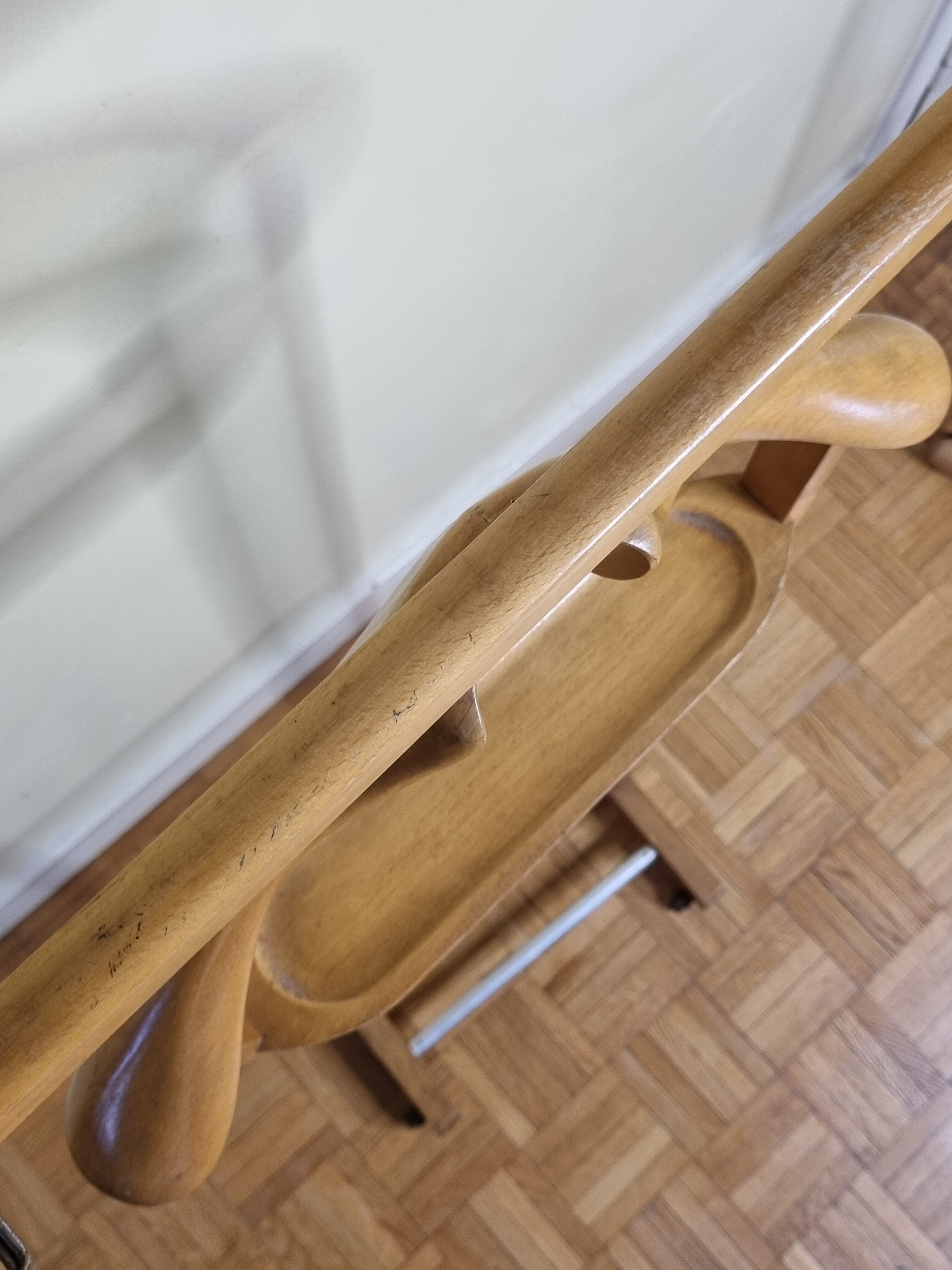 Night valet, blond wood, 50s