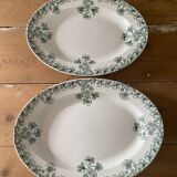 BFK Boch Frères Keramis oval dish, Capucines model, small model