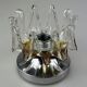 60s 70s wall lamp Wall Sconce made of metal & Murano glass Space Age design