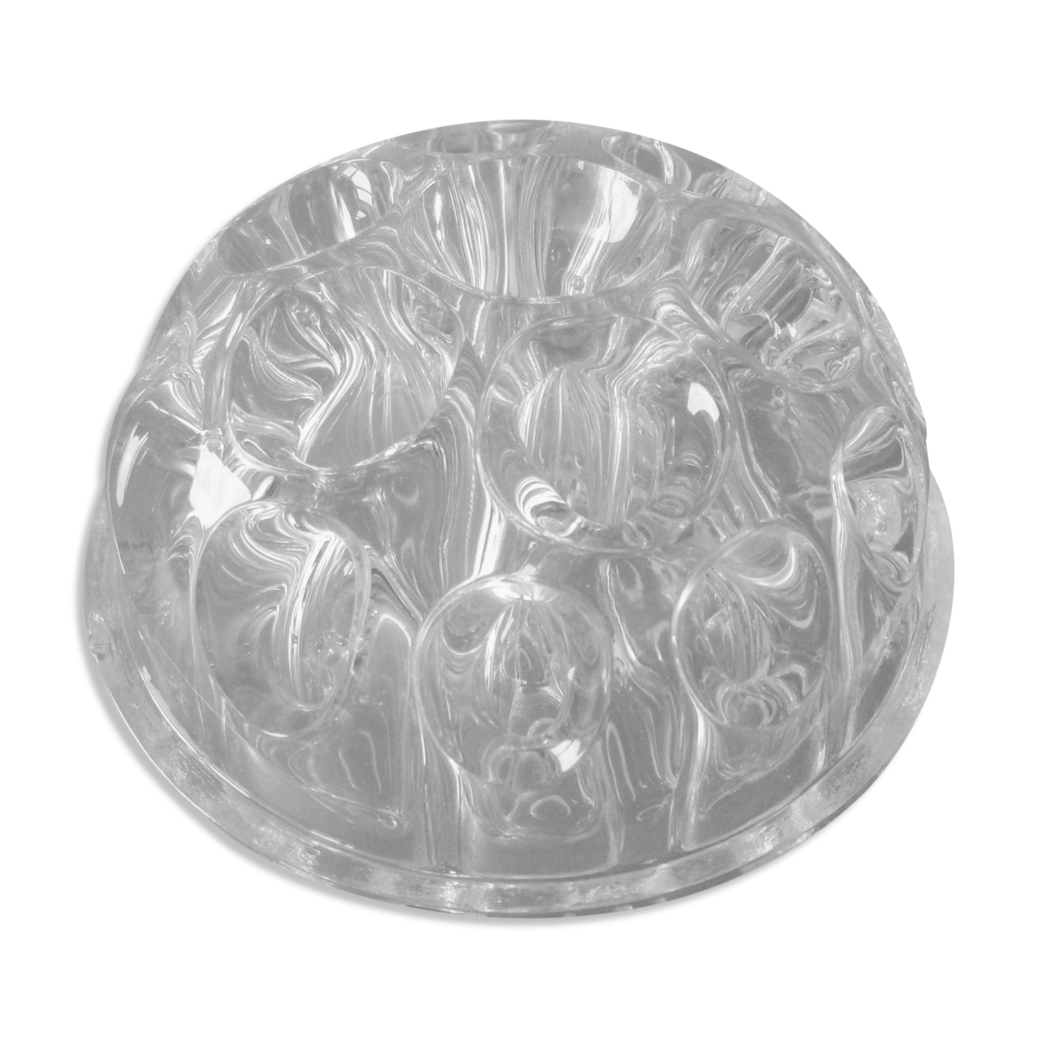 Pique-fleurs ancien en verre