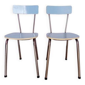 Blue formica chair