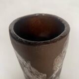 Vintage signed terracotta vase