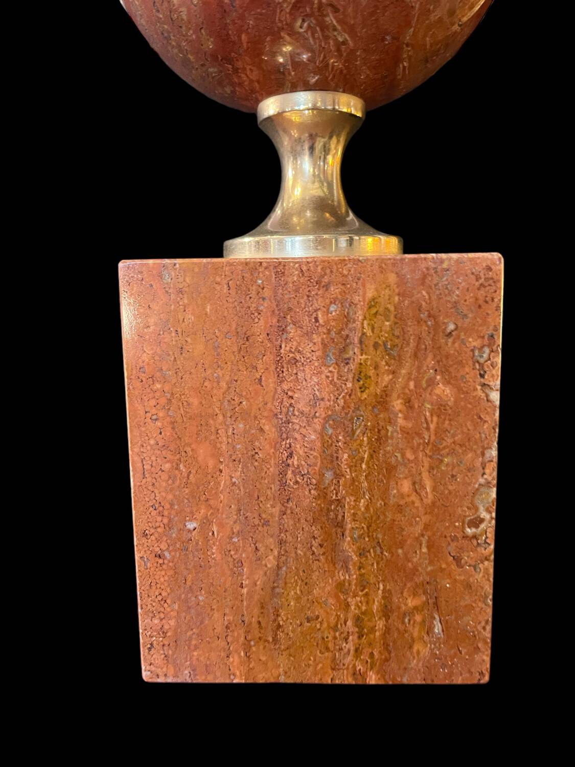 Vintage marble lamp base