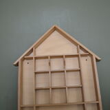 Wooden shelf shaped house