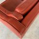 Vintage Danish mid-century Mogens Hansen 3 person cognac leather sofa