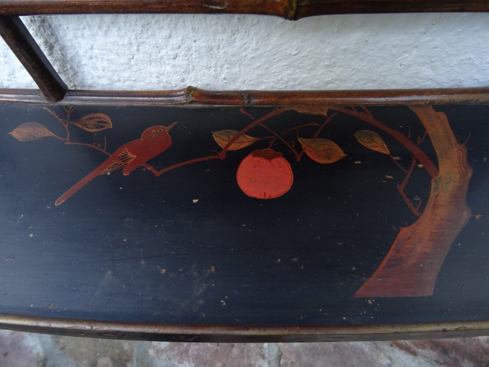 Napoleon 3 lacquered wooden wall shelf