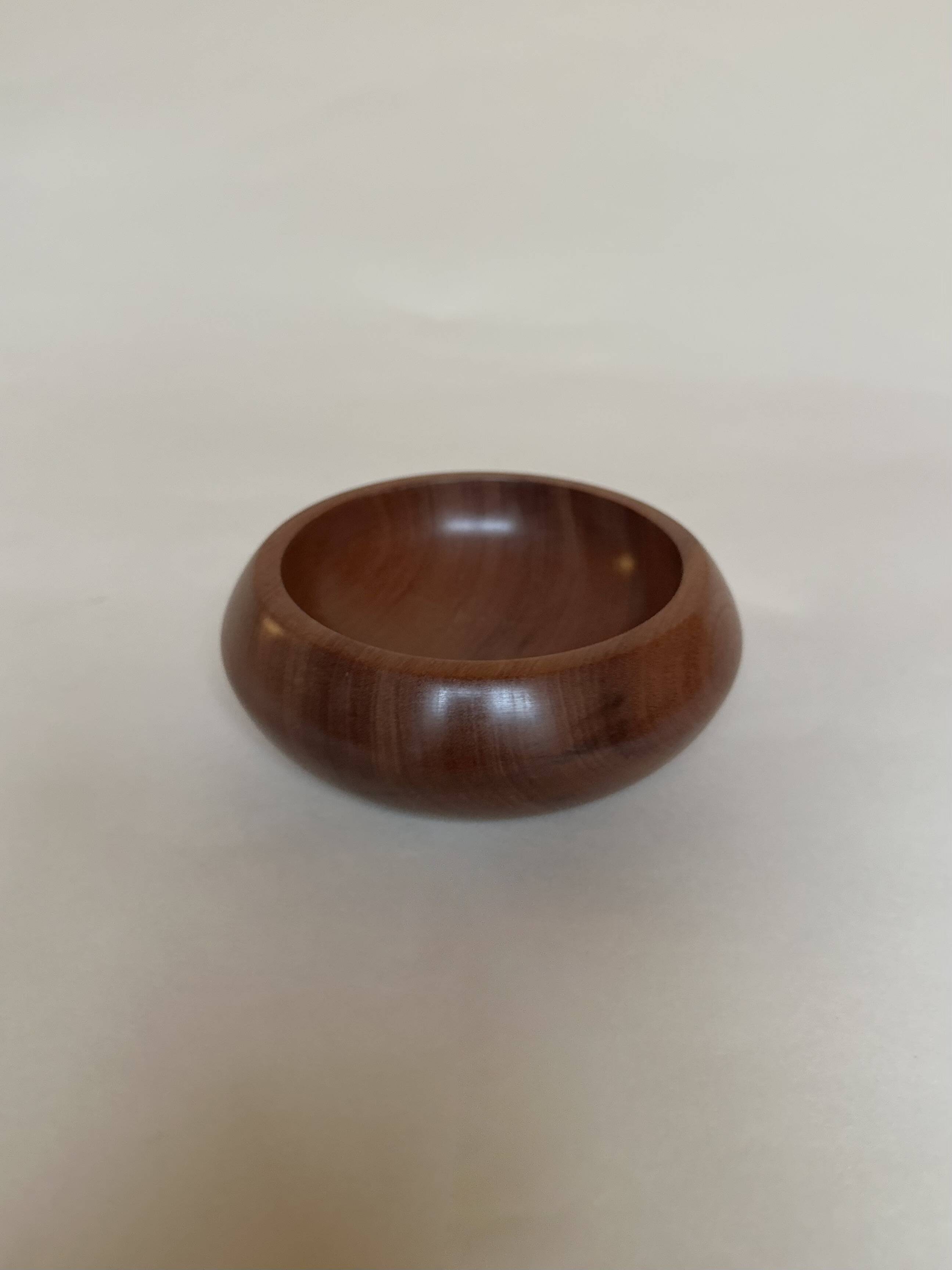 Pair of varnished wooden pocket vases