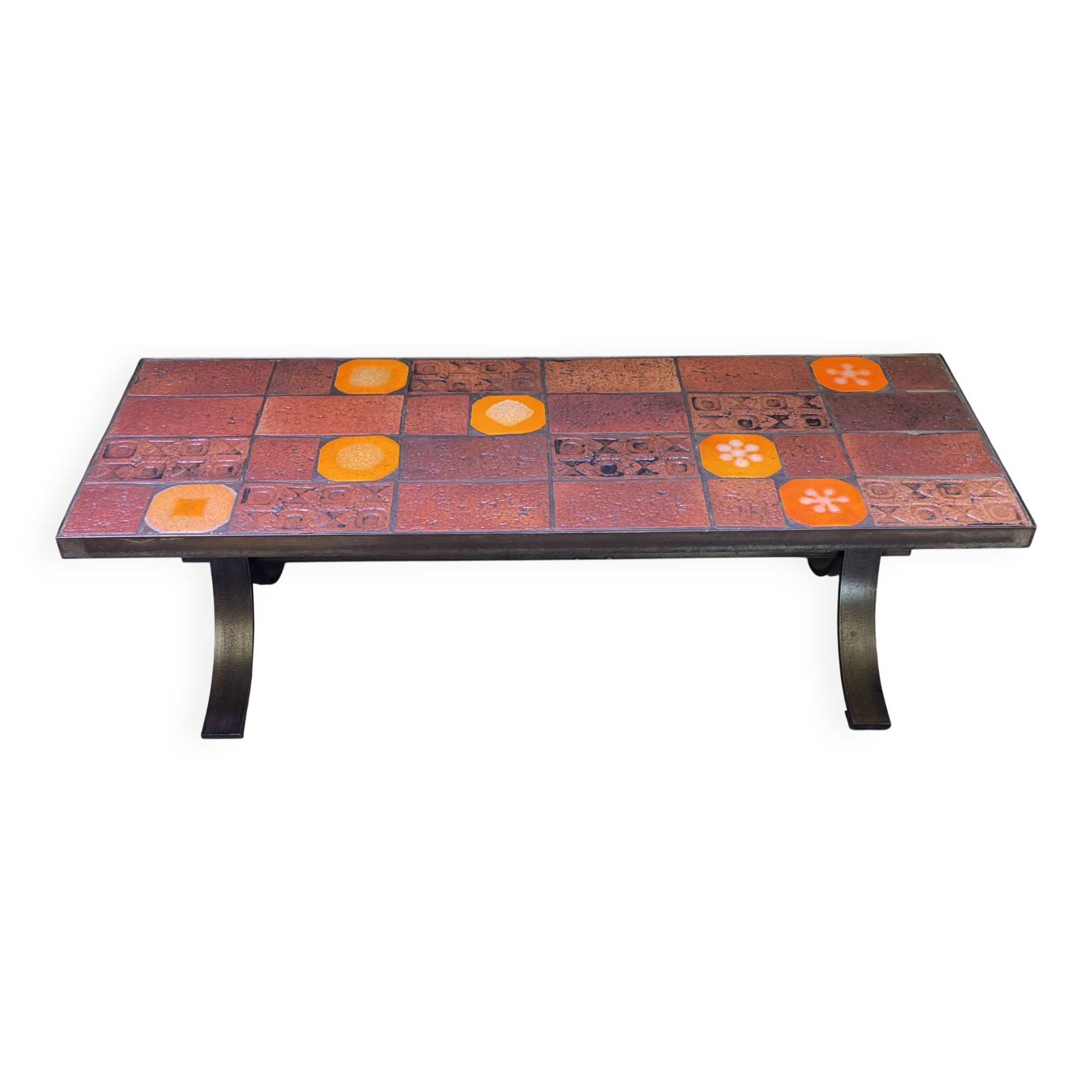Glazed ceramic coffee table