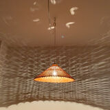 Wicker pendant lamp