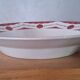 Large deep plate chives Digoin Sarreguemines art deco geometric