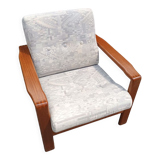 Scandinavian armchair solid teak 60s