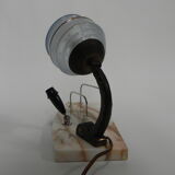 Art deco desk lamp with pen and letter holder