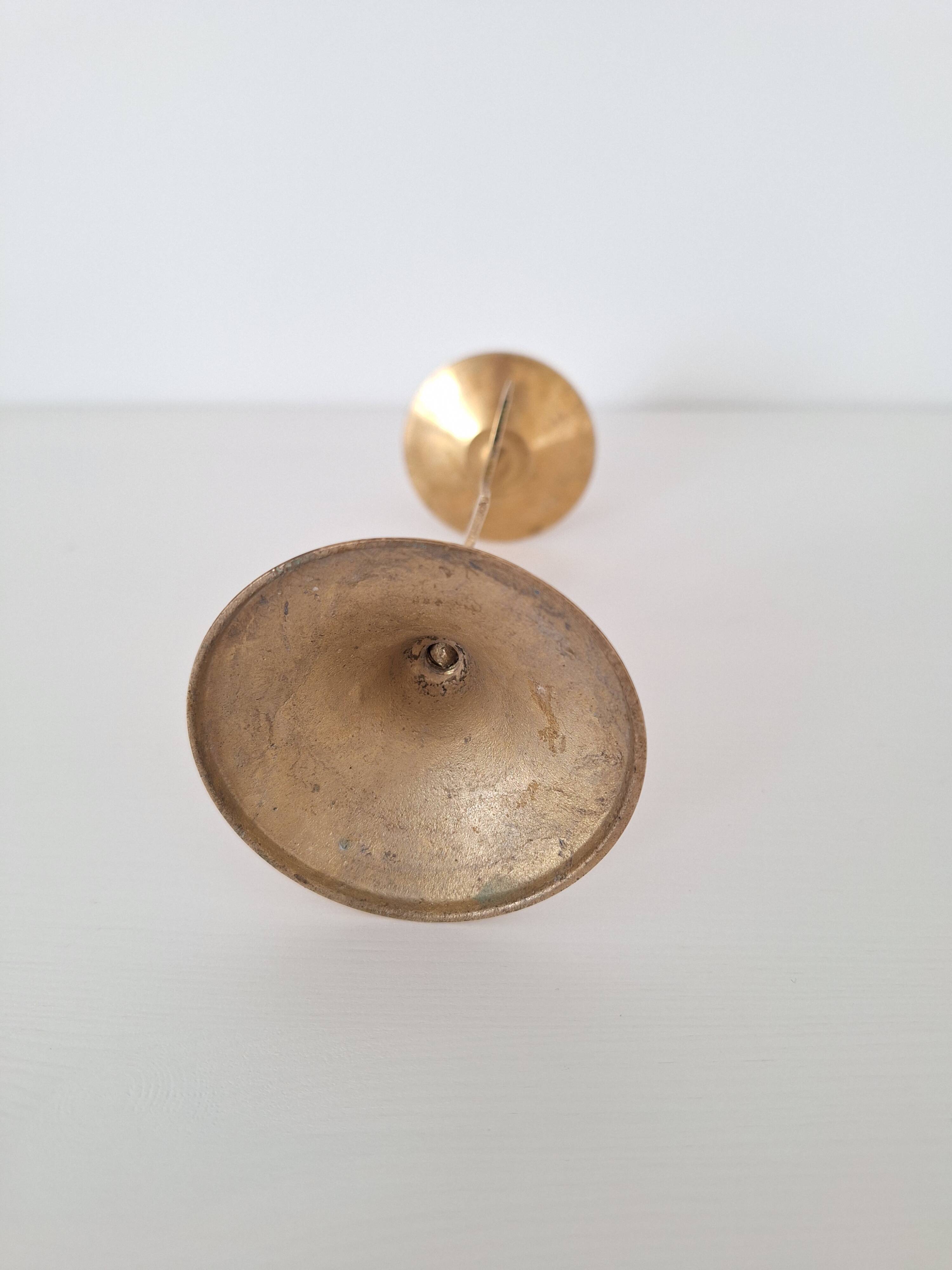 Brass star candlestick