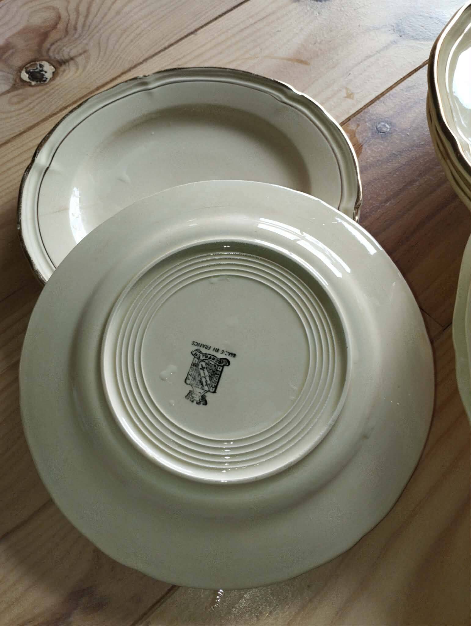 Antique gien table service – niderviller model – exceptional set